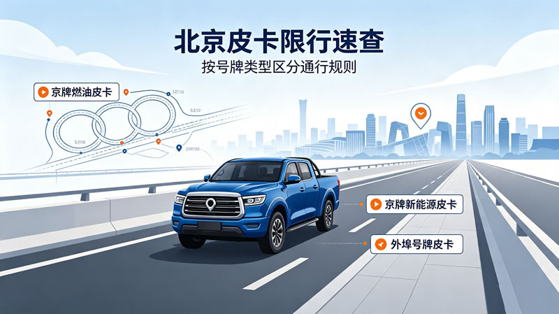 北京市皮卡车现行限行政策（截止2026年7月）