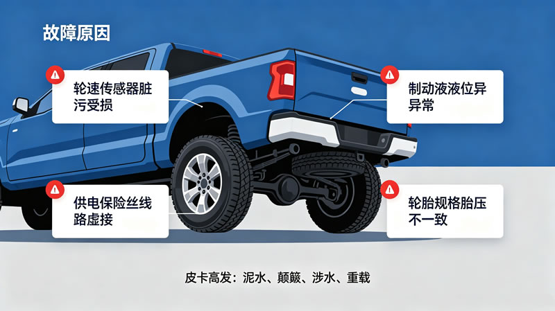 皮卡车ABS+EBD指示灯亮的处理方法3.jpg