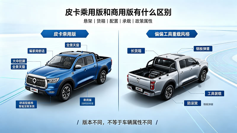 皮卡乘用版和商用版的区别1.jpg