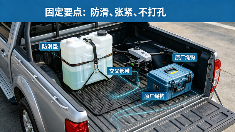 皮卡车装载植保无人机合规操作及药剂水箱选择要点2.jpg