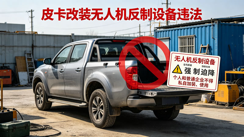 皮卡车改装无人机反制设备违法吗1.jpg