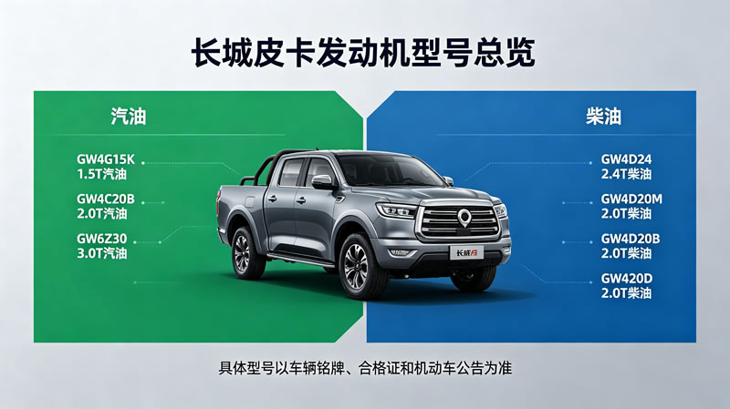长城皮卡发动机型号汇总1.jpg