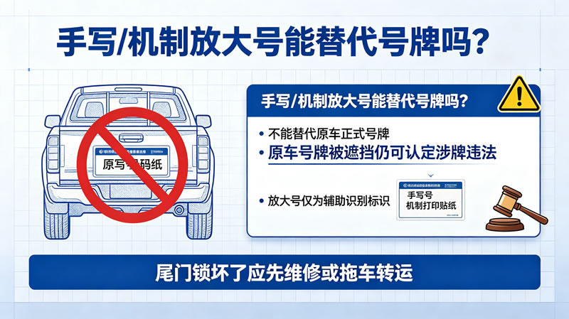 皮卡车不关后尾门是否违法3.jpg