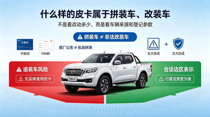 什么样的皮卡属于拼装车改装车1.jpg