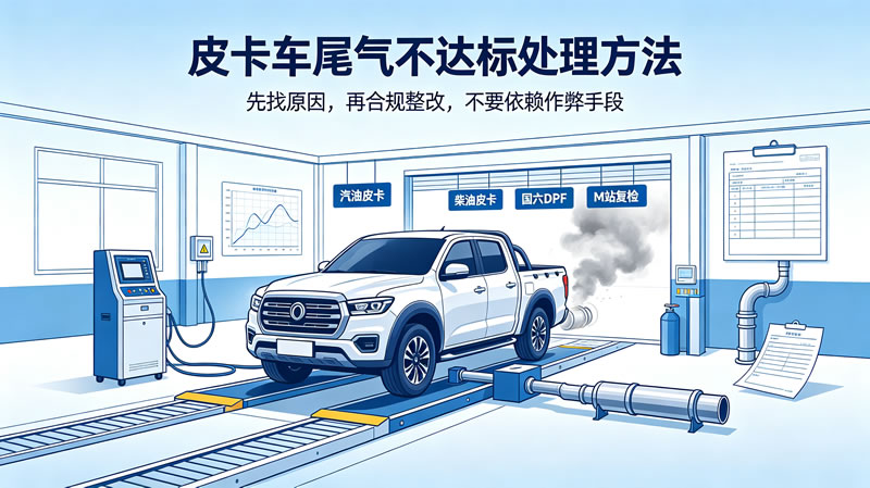皮卡车尾气不达标处理方法1.jpg