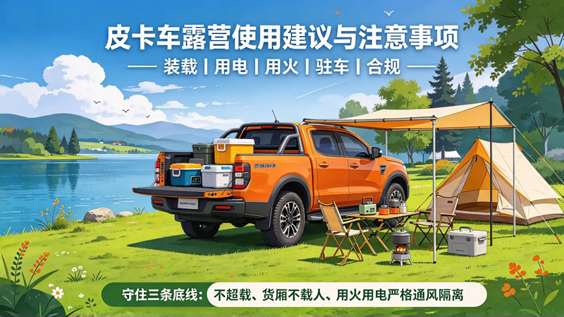 皮卡车露营场景使用建议和注意事项1.jpg